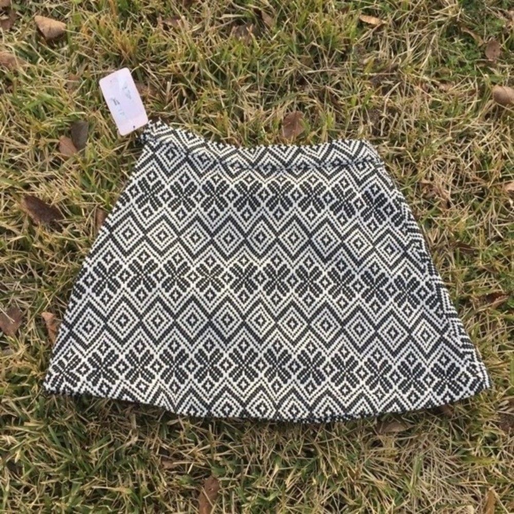 NWT Geo Print A-Line Skirt
